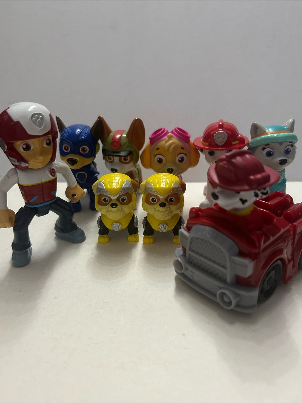 PAW Patrol Rescue Pups Figures Set Ryder and Dogs 9 Pieces